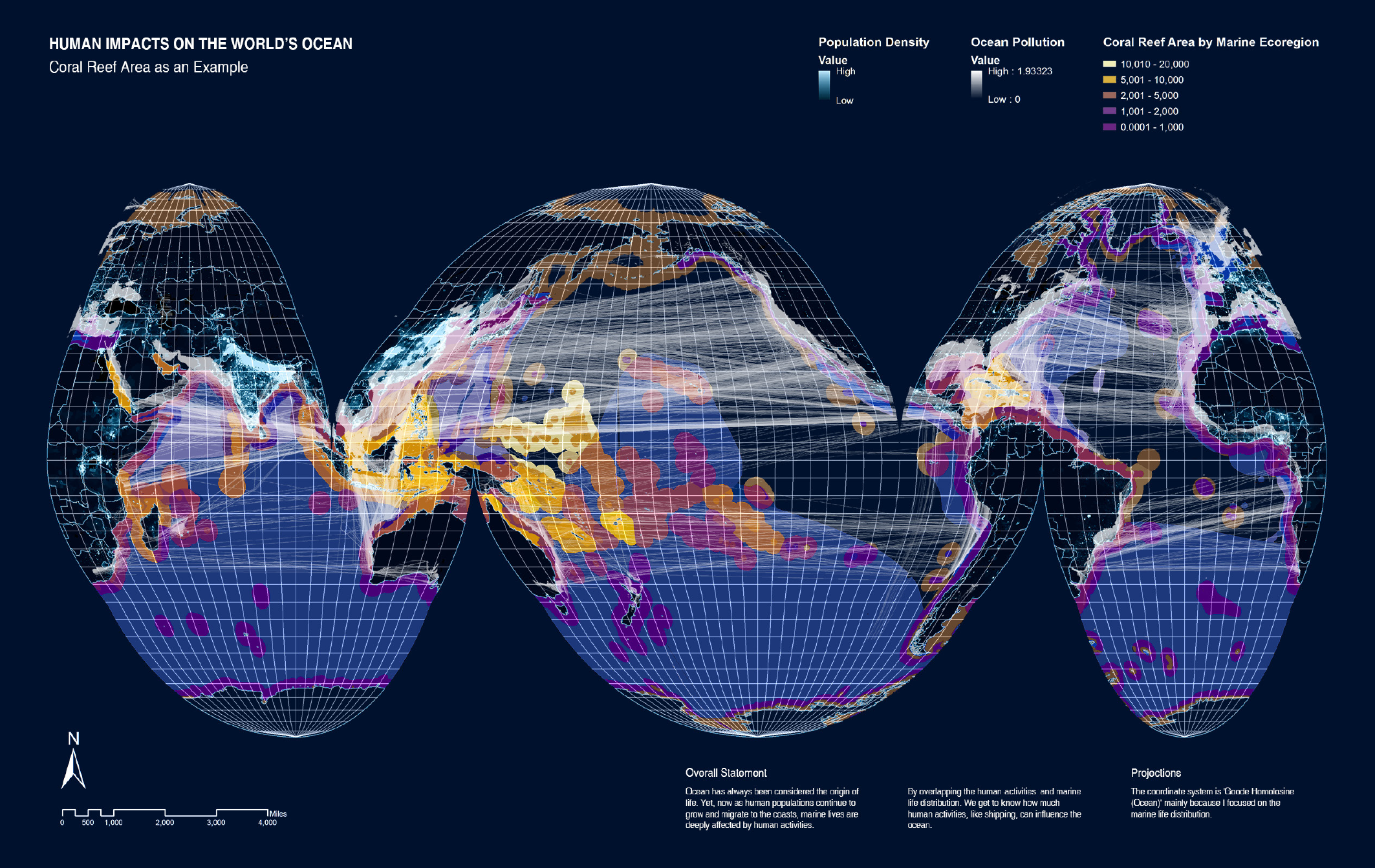 Marine life distribution mapping